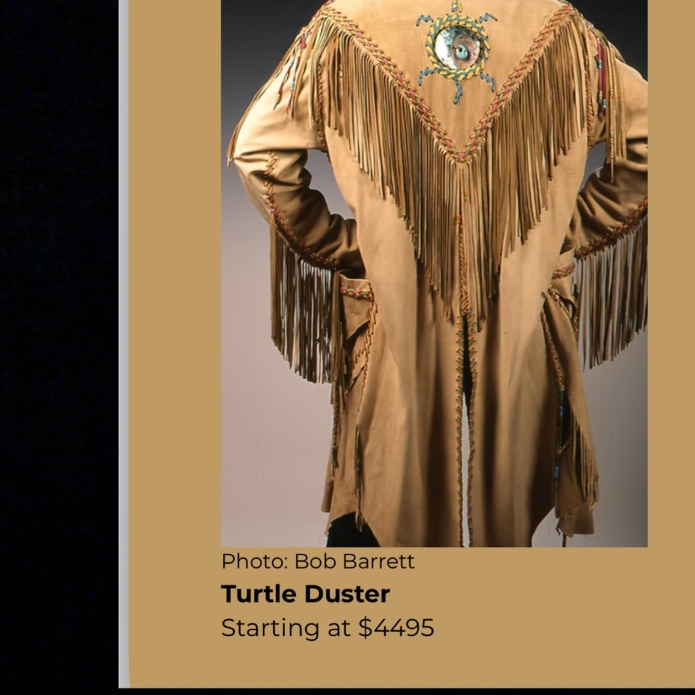 Fringed tan leather rusty dorr  Jacket - Picture 3 of 15